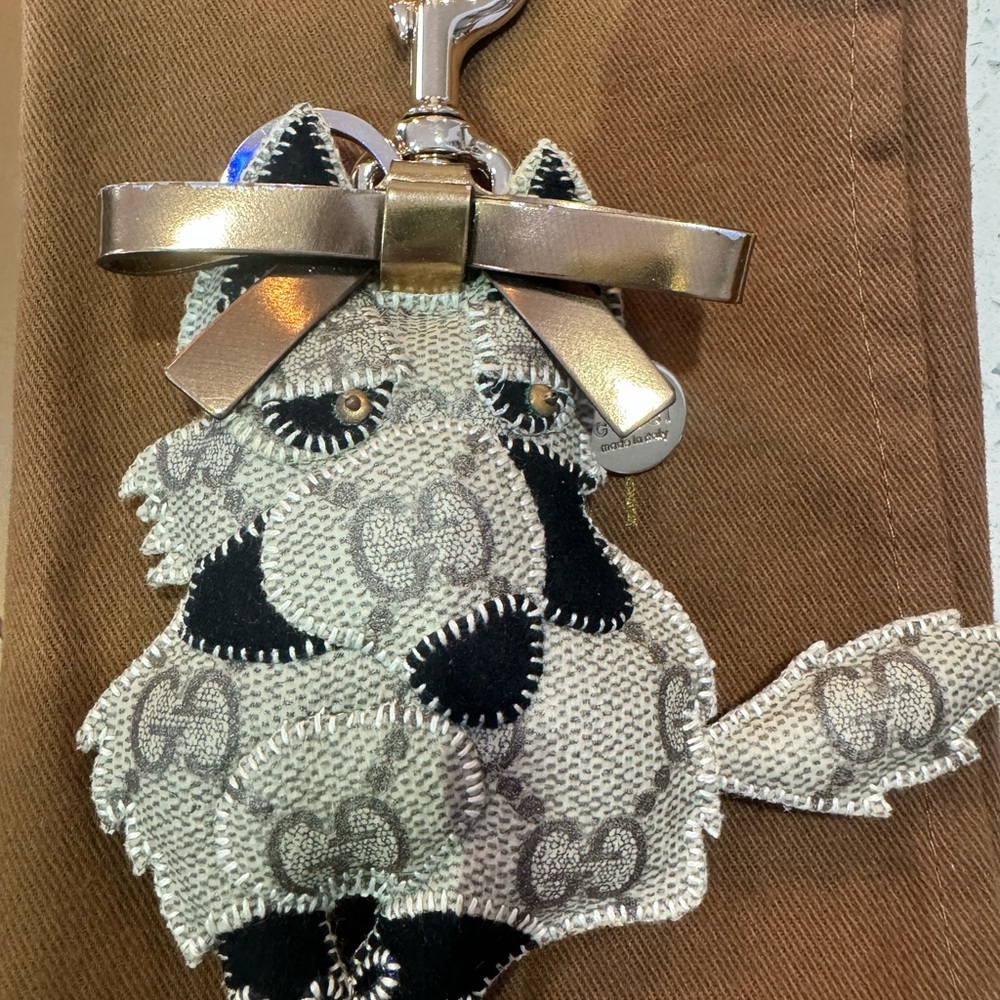 Gucci German Shepherd “Gunner” - Beige and Brown Dog Keychain